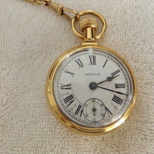 VINTAGE WESTCLOX RAILROAD POCKET WATCH
